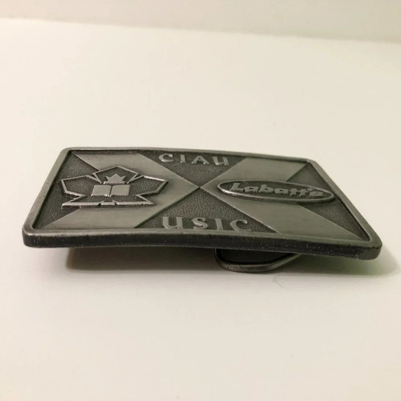 Vtg Labatts Beer Belt Buckle National Basketball Championship Calgary CIAU USIC - Picture 12 of 13